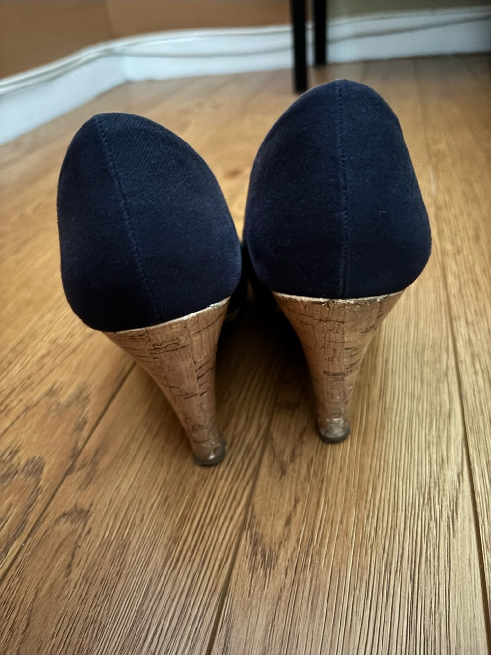 Call It Spring Navy Round-Toe Pumps - Picture 3 of 6